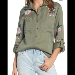 Rails Channing Embroidered Military Shirt